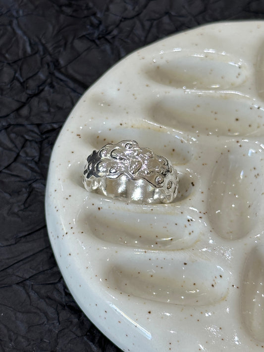 A Mixture of Silver | Handmade | Size US 8